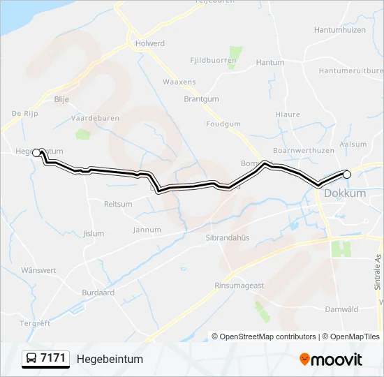 7171 Bus Line Map