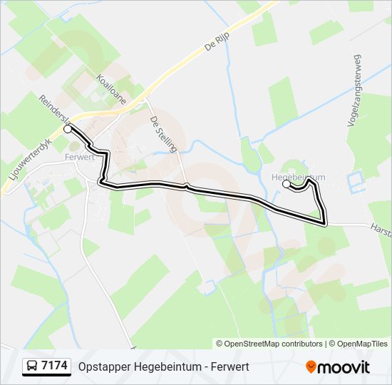 7174 Bus Line Map