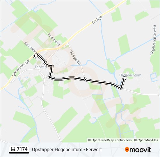 7174 Bus Line Map