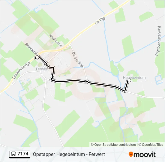 7174 Bus Line Map