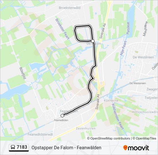7183 Bus Line Map