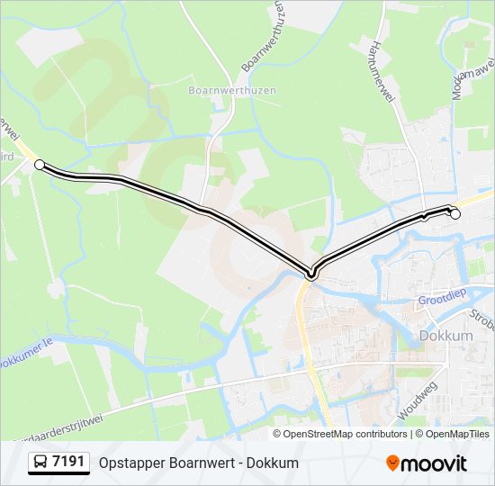 7191 Bus Line Map