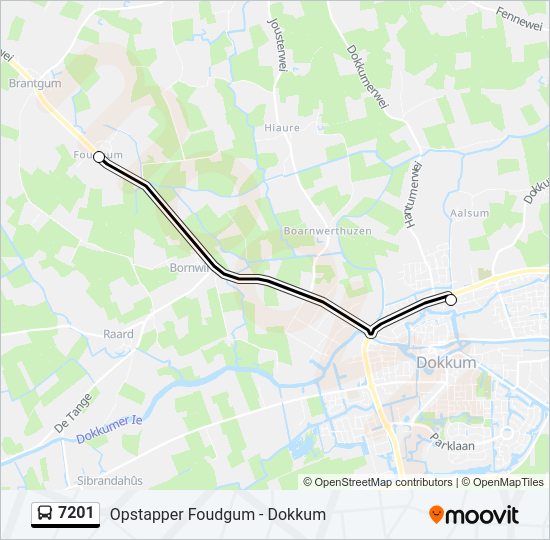 7201 Bus Line Map