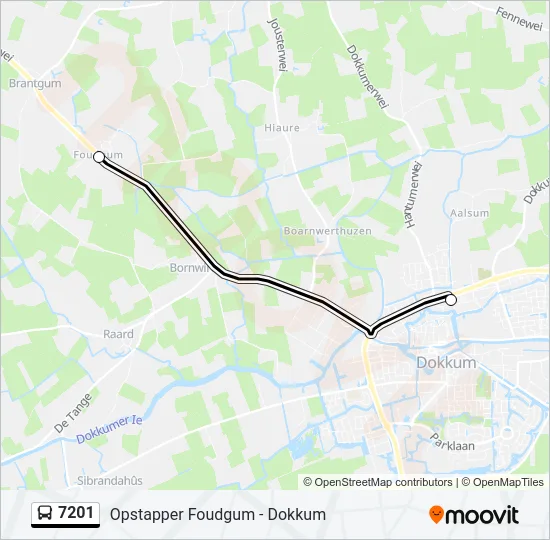 7201 Bus Line Map