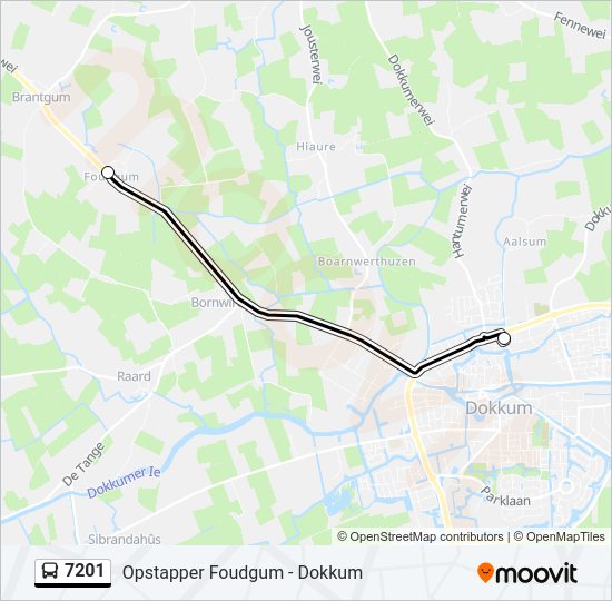 7201 Bus Line Map