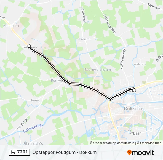7201 Bus Line Map