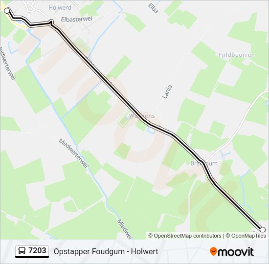 7203 Bus Line Map