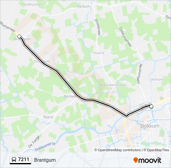 7211 Bus Line Map