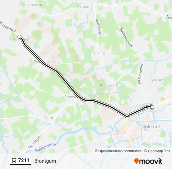 7211 Bus Line Map
