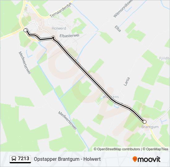 7213 Bus Line Map