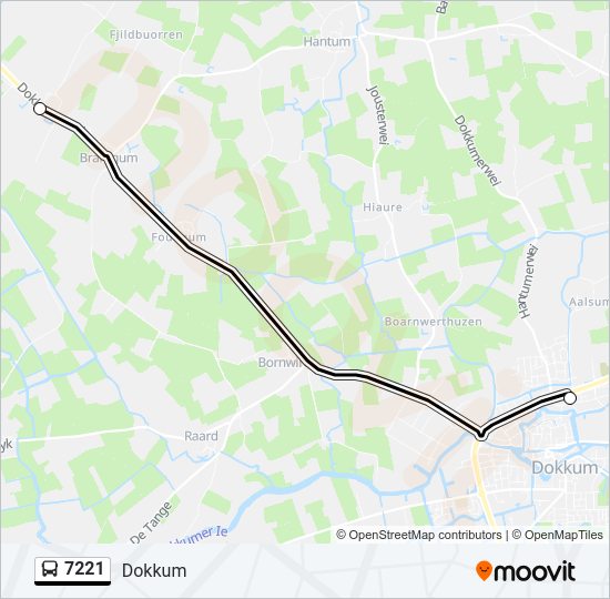 7221 Bus Line Map