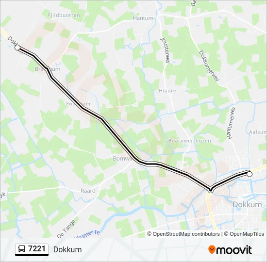 7221 Bus Line Map
