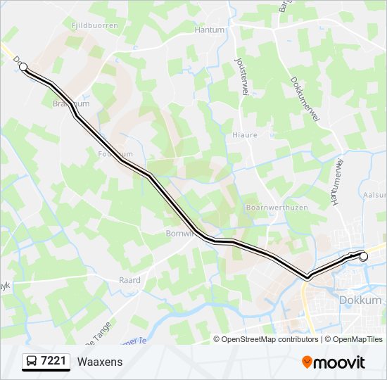 7221 Bus Line Map