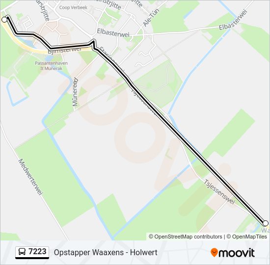 7223 Bus Line Map
