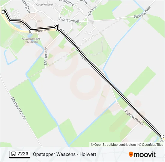 7223 Bus Line Map