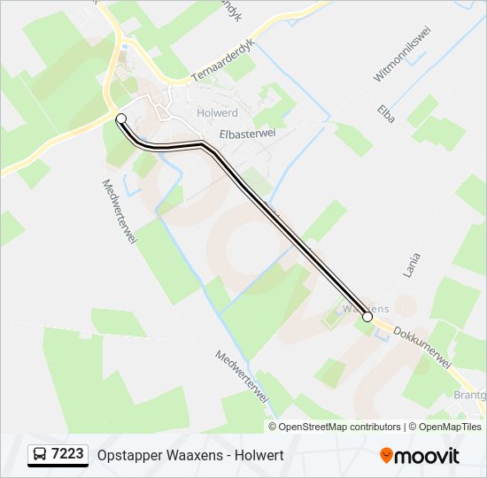 7223 Bus Line Map