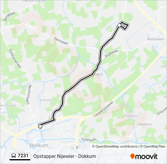 7231 Bus Line Map