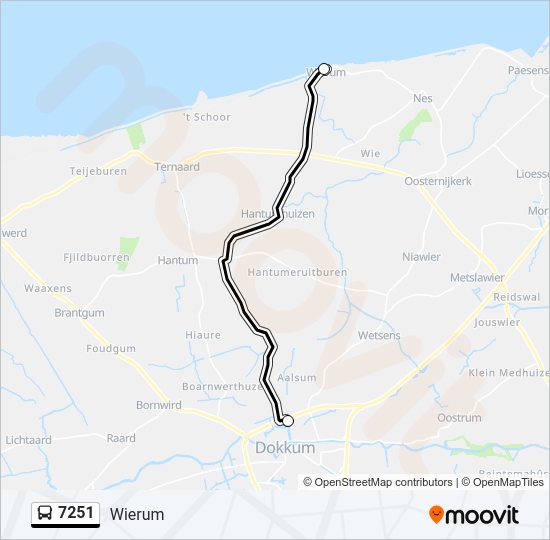 7251 Bus Line Map