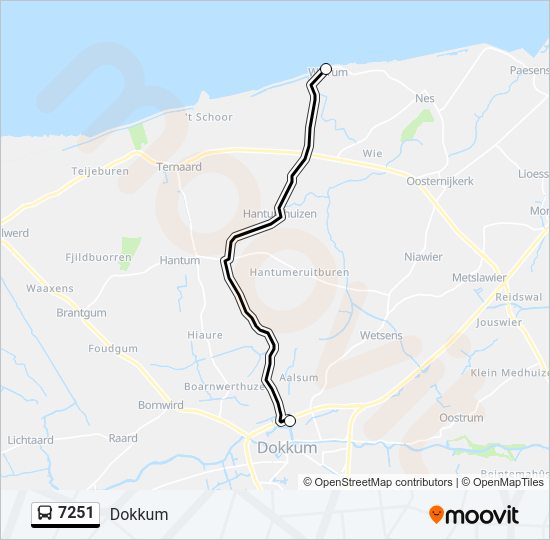 7251 Bus Line Map
