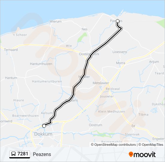 7281 Bus Line Map