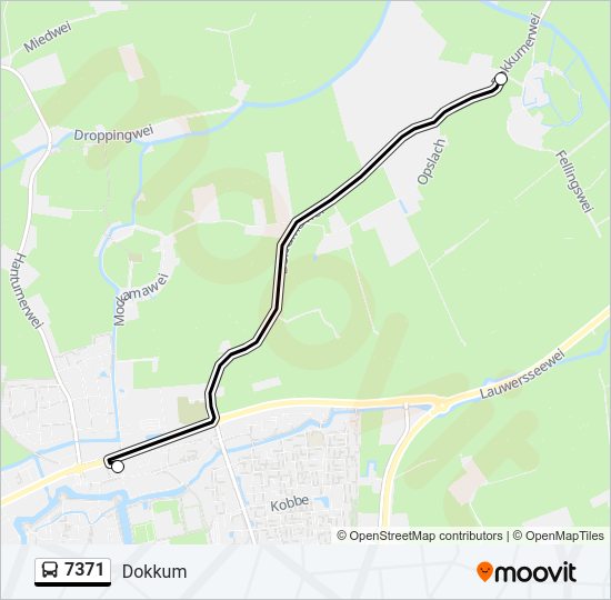 7371 Bus Line Map