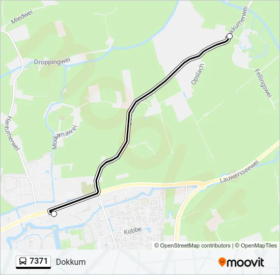 7371 Bus Line Map