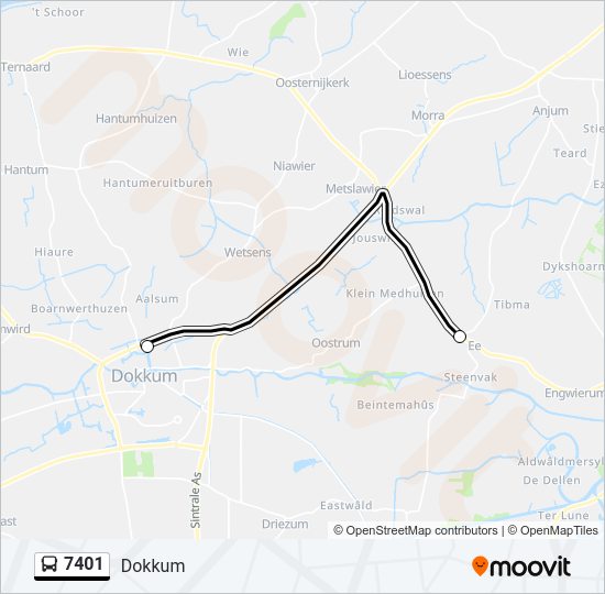 7401 Bus Line Map