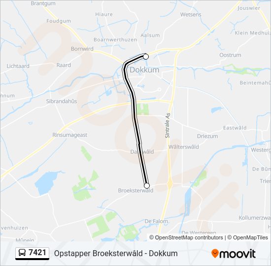 7421 Bus Line Map
