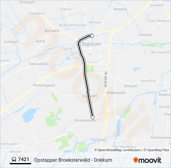 7421 Bus Line Map