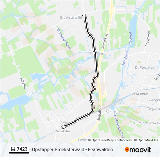 7423 Bus Line Map
