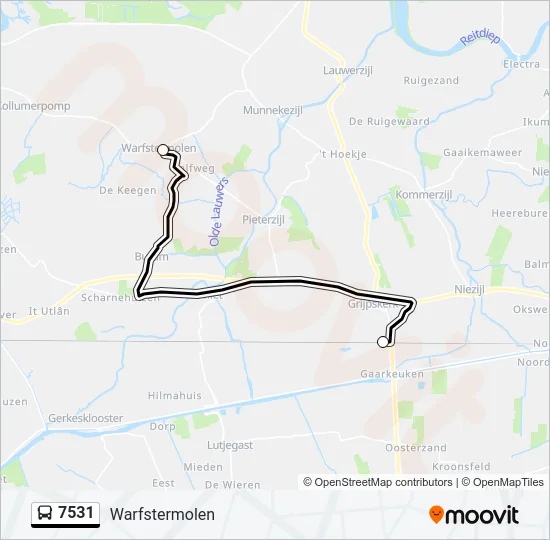 7531 Bus Line Map