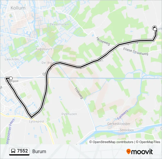 7552 Bus Line Map