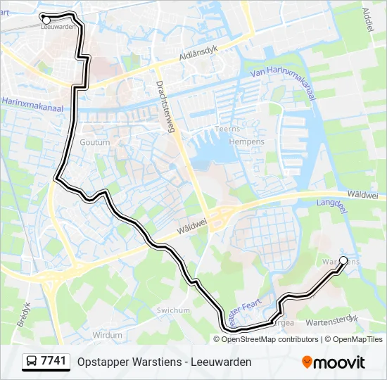 7741 Bus Line Map