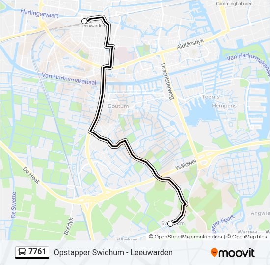 7761 Bus Line Map