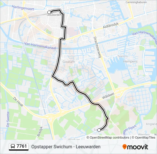 7761 Bus Line Map
