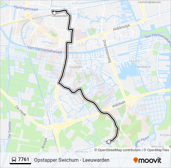 7761 Bus Line Map