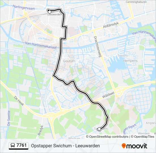 7761 Bus Line Map