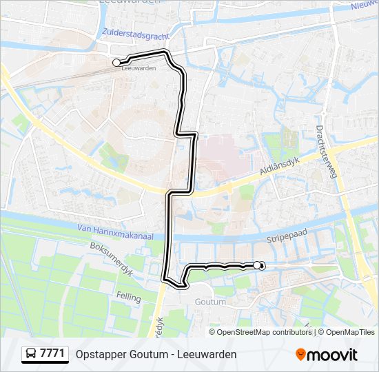 7771 Bus Line Map