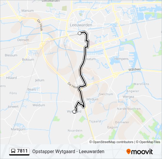7811 Bus Line Map