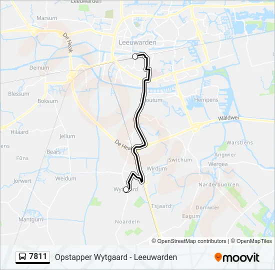 7811 Bus Line Map