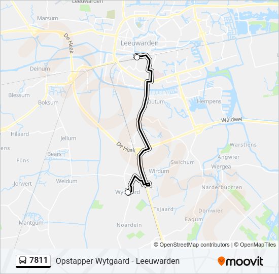 7811 Bus Line Map