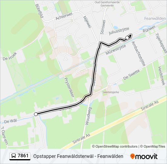 7861 Bus Line Map