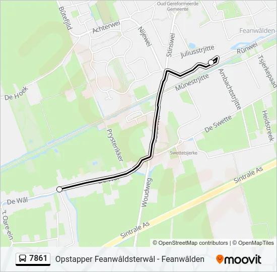7861 Bus Line Map