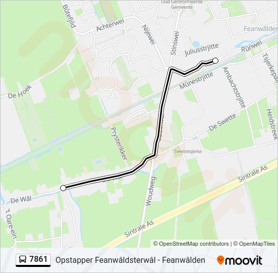 7861 Bus Line Map