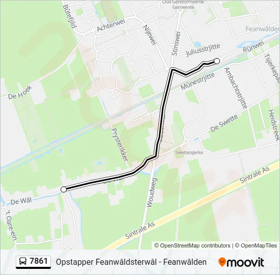 7861 Bus Line Map