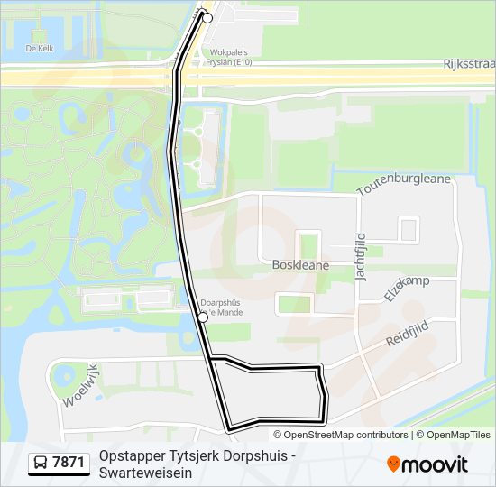 7871 Bus Line Map