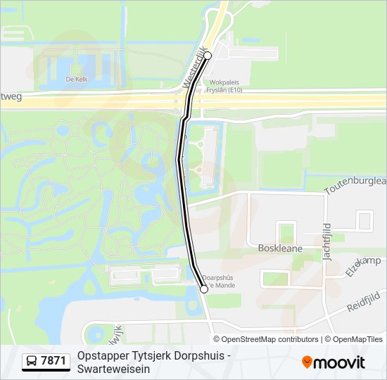7871 Bus Line Map