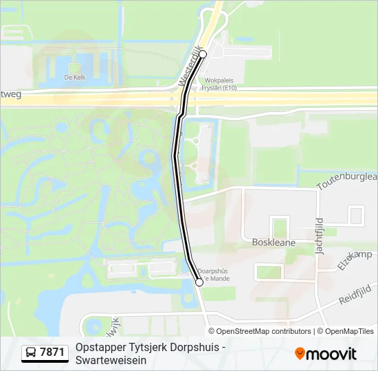 7871 Bus Line Map