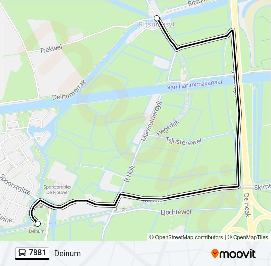 7881 Bus Line Map