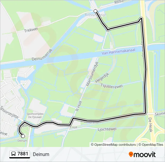 7881 Bus Line Map
